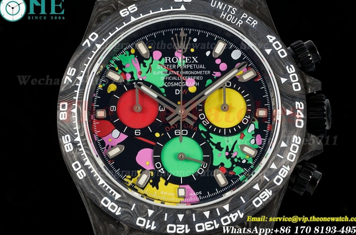 NY Carbon Colorful Dial DD4130 Daytona O 40mm N6F Diw 0130